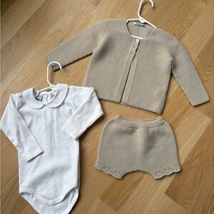 Babidu Baby 3-Piece Knit Set